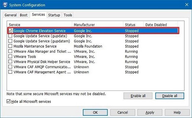 Use Windows de arranque limpio 10