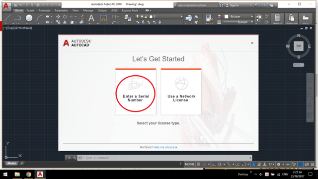 Instrucciones para Crack AutoCAD 2018 